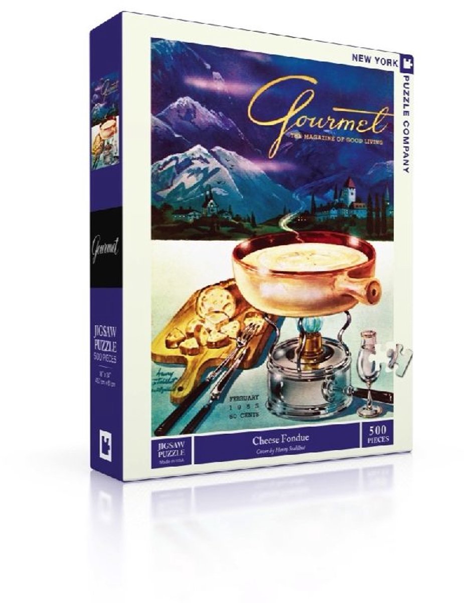 New York Puzzle Company Puzzel Cheese Fondue - 500 stukjes