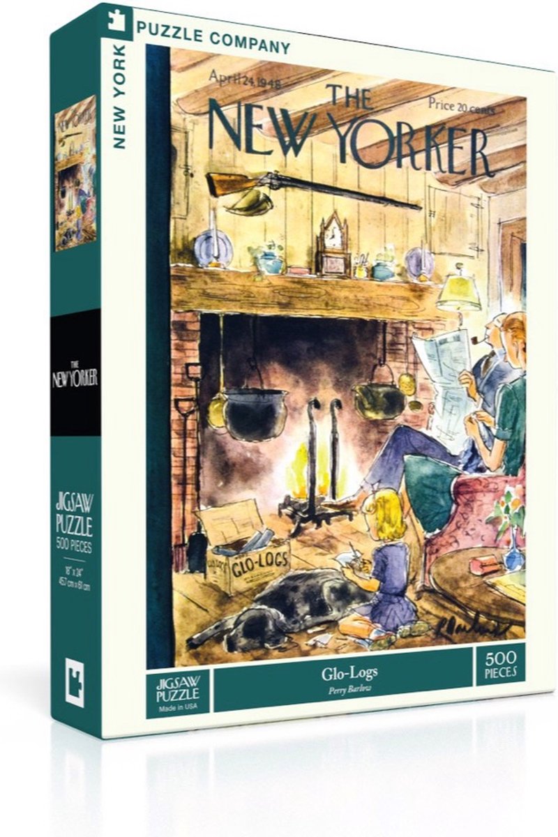 New York Puzzle Company Puzzel Glo-Logs - 500 stukjes