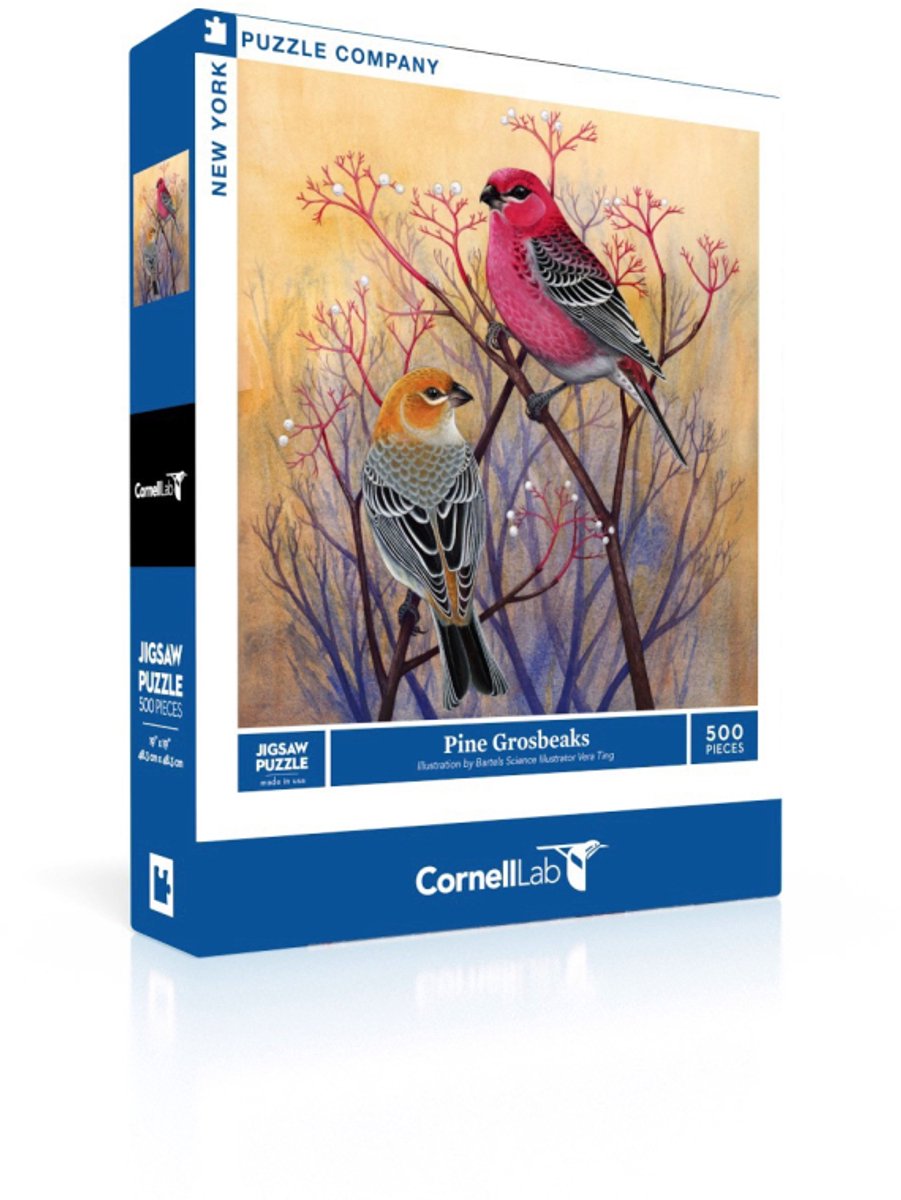 New York Puzzle Company Puzzel Pine Grosbeaks - 500 stukjes