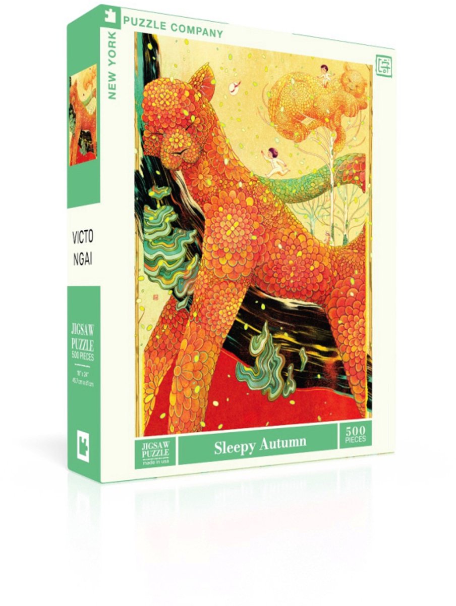 New York Puzzle Company Puzzel Sleepy Autumn - 500 stukjes