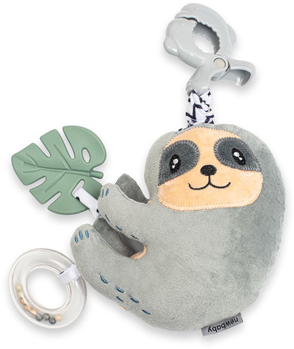 New Baby - Speelgoed - Pluche Luiaard - Muziekdoos - Clip voor Gemak - Educatief Speeltje - Baby Speelgoed - Knuffel - Luiaard Speeltje - Pluche Toys - Muzikaal Speelgoed