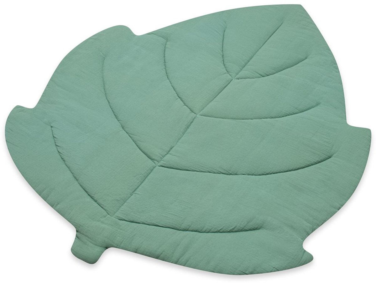 New Baby - Speelkleed - Mušelín Bladvorm - Mintgroen - Zacht & Ademend - 100x80 cm