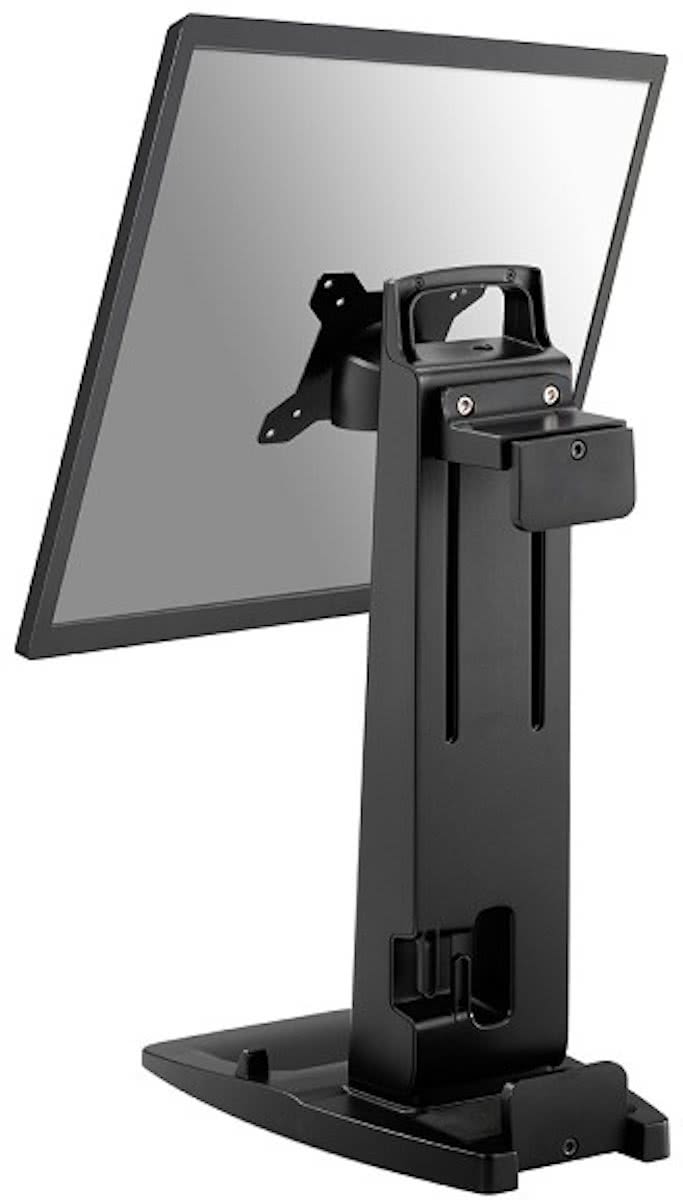NewStar FPMA-D880BLACK - monitorstand inclusief thinclient houder - geschikt voor monitoren t/m 30 inch - zwart