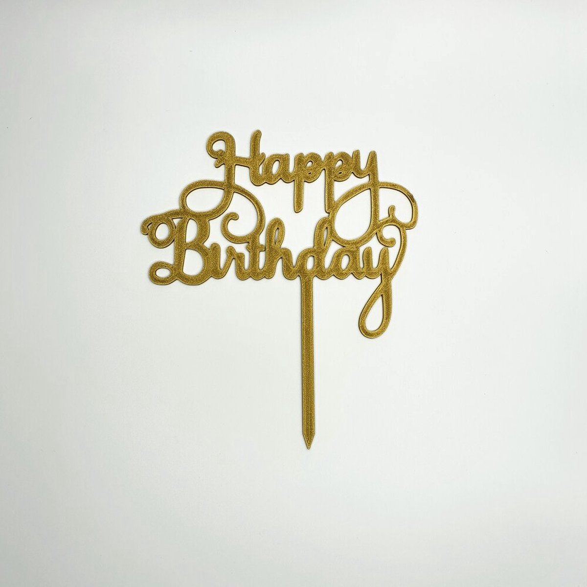 Taarttopper Happy Birthday Taart Decoratie Verjaardag Goud