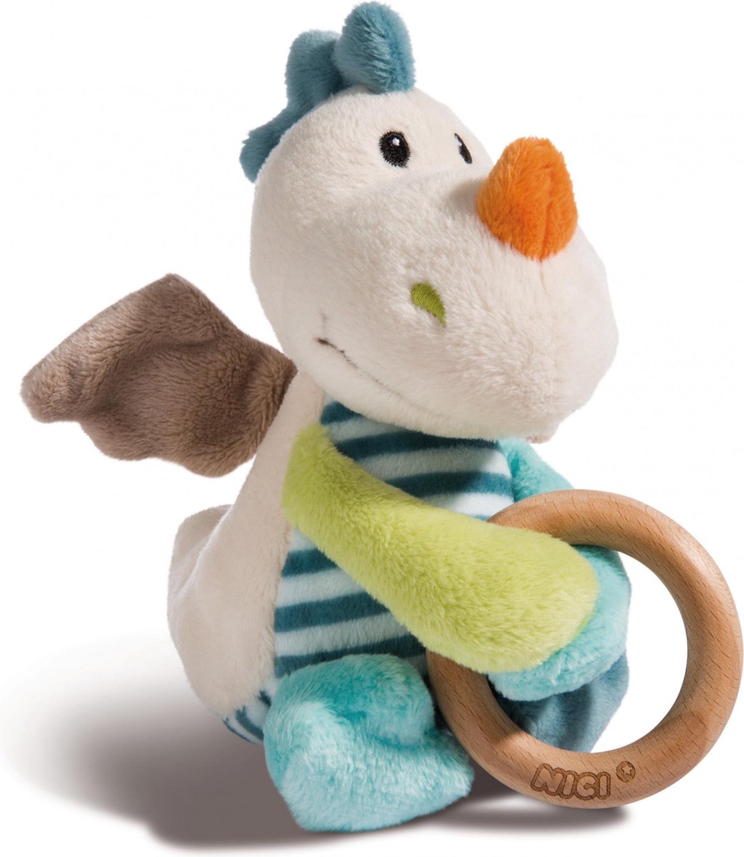   Bijtring Dragon Dragilu 15 X 7,5 X 11 Cm Pluche Beige