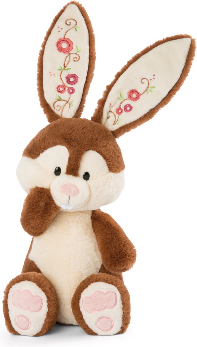   Knuffelkonijn Poline 35 Cm Pluche/polyester Bruin