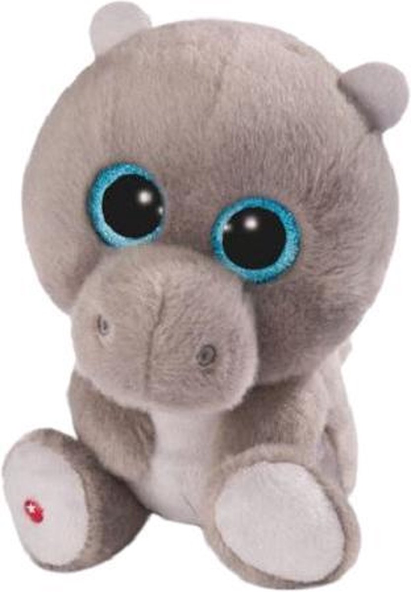 Nici Knuffelnijlpaard Glubschis Junior 25 Cm Pluche Grijs