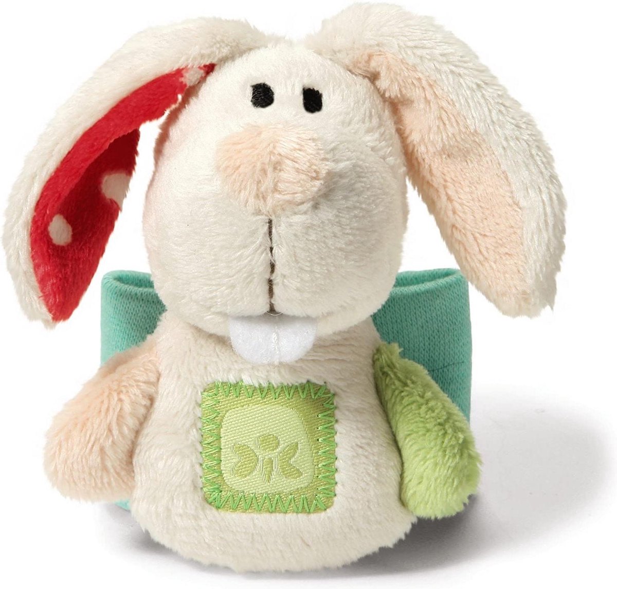 Nici Polsrammelaar Rabbit 19 X 12 X 6 Cm Pluche Wit