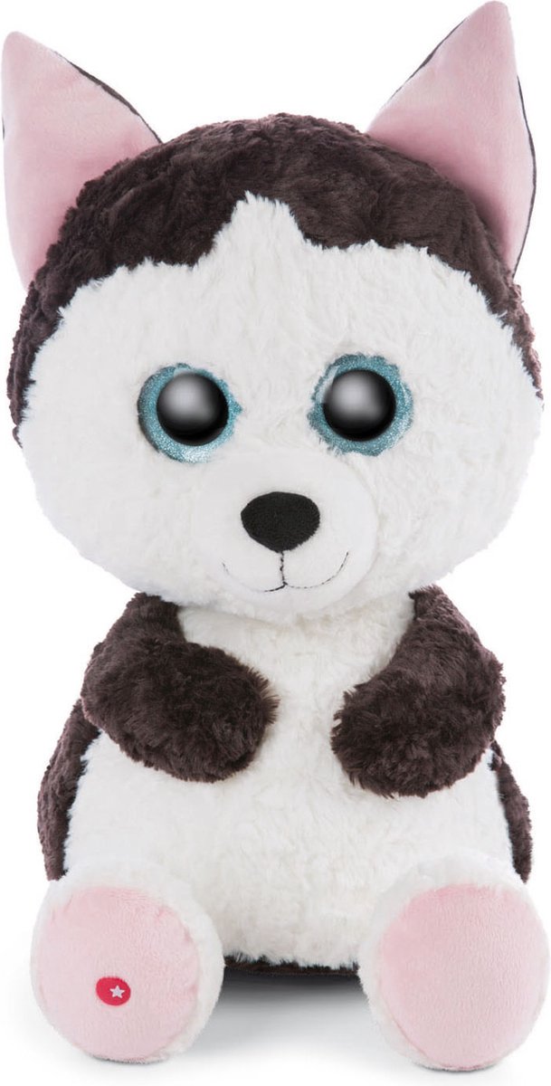 Nici pluchen knuffel husky Barkley 45cm - Glubschis knuffeldier.