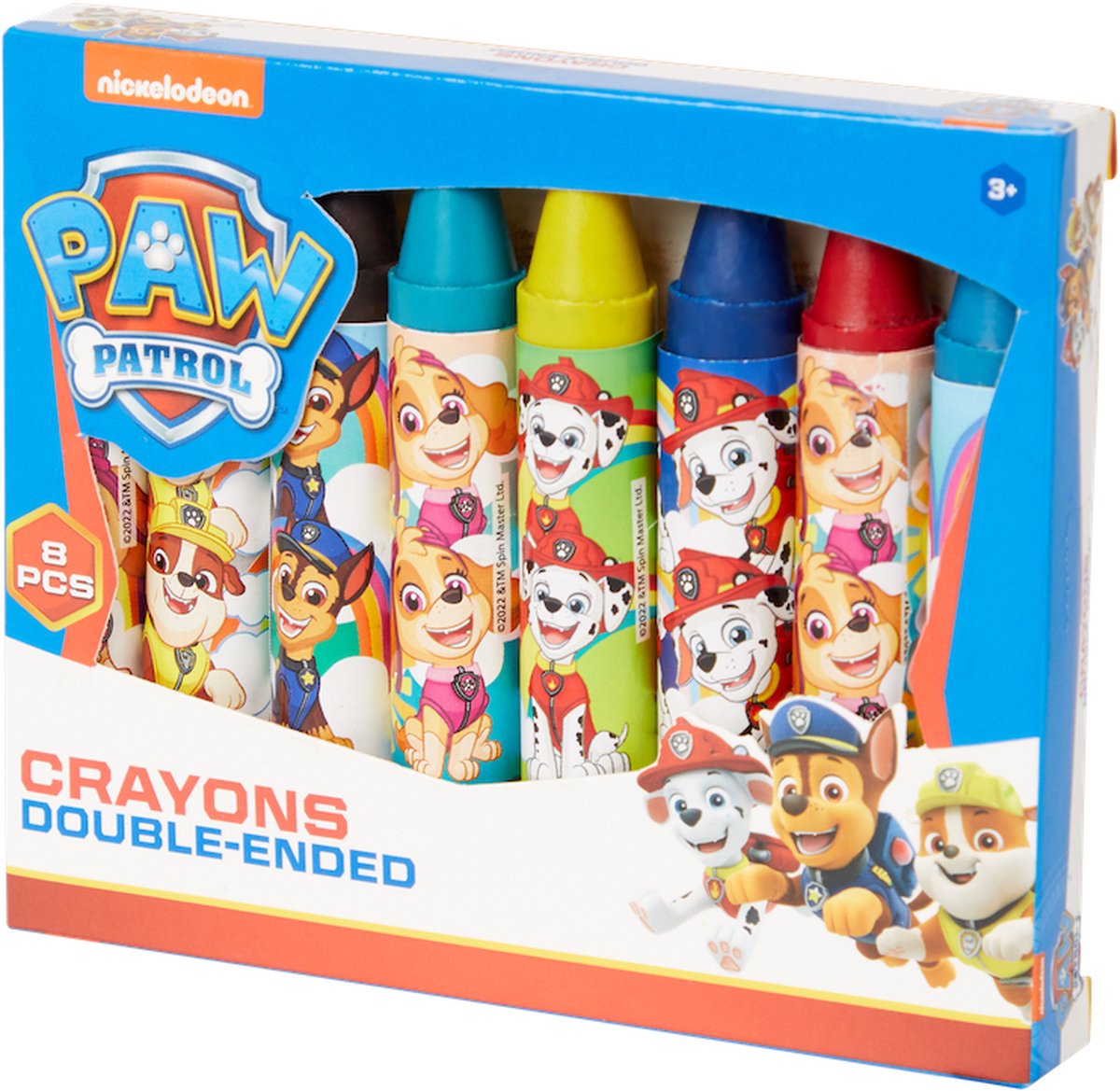 4IEDER1® Waskrijtjes - Paw Patrol Blauw - 8 verschillende kleuren - Knutselen - Ceatief