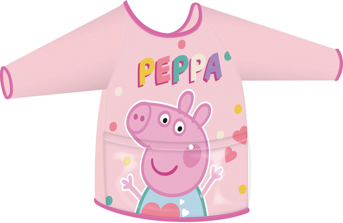 Nickelodeon Kliederschort Lang Peppa Pig Pvc Roze One-size