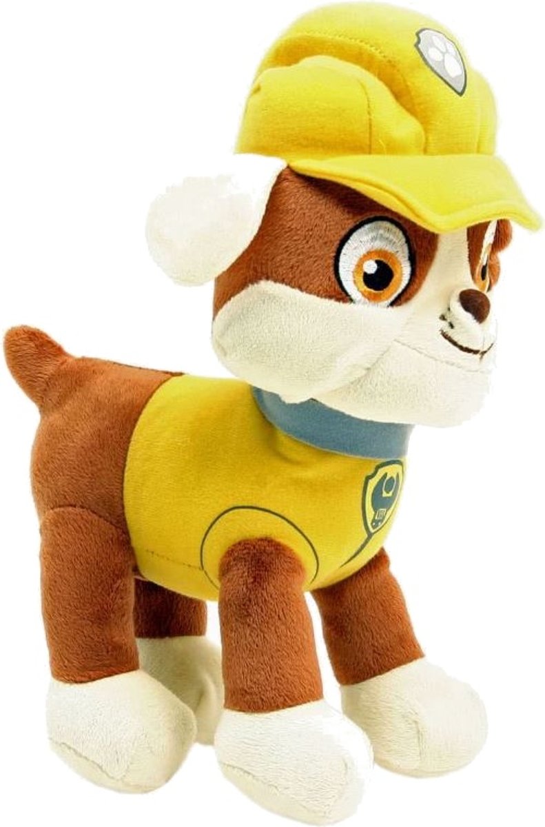 Nickelodeon Knuffel Paw Patrol Rubble 28 Cm Bruin/geel