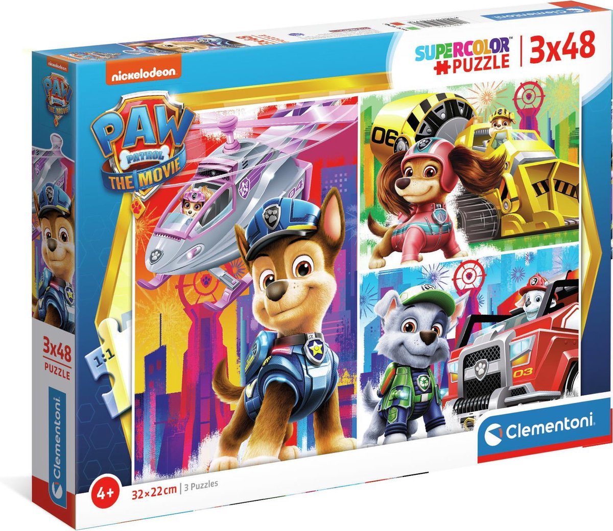 Nickelodeon Legpuzzel Paw Patrol 32 X 22 Cm 3 X 48 Stukjes