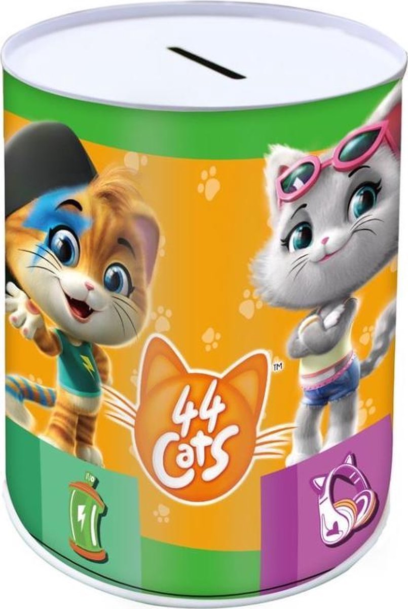 Nickelodeon Spaarpot 44 Cats Junior 15 Cm Staal
