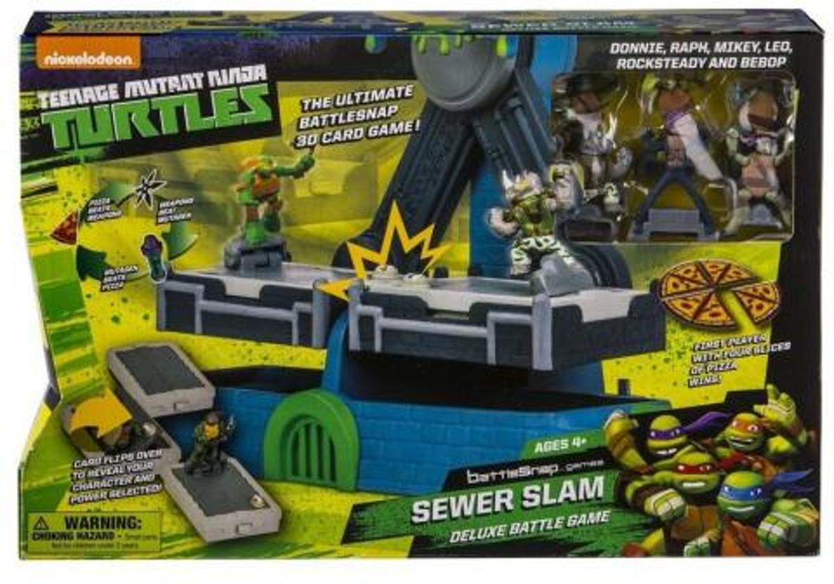 Teenage Mutant Ninja Turtles Battle Snap riool Slam Deluxe Battle 3D spel met figuren