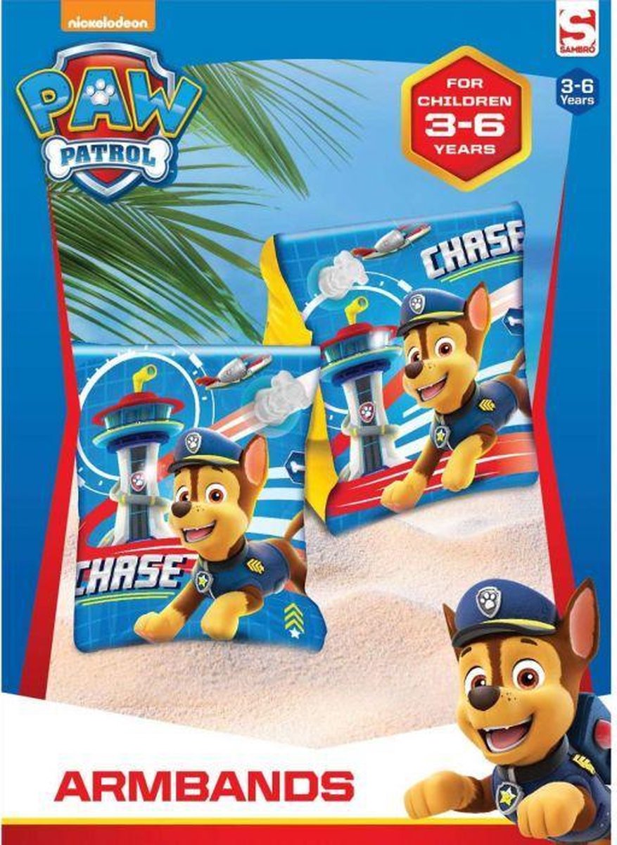 Zwembandjes Paw Patrol Chase, 3-6 jaar