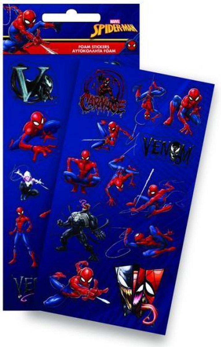 stickers Spider-Man 10 x 21 cm jongens foam