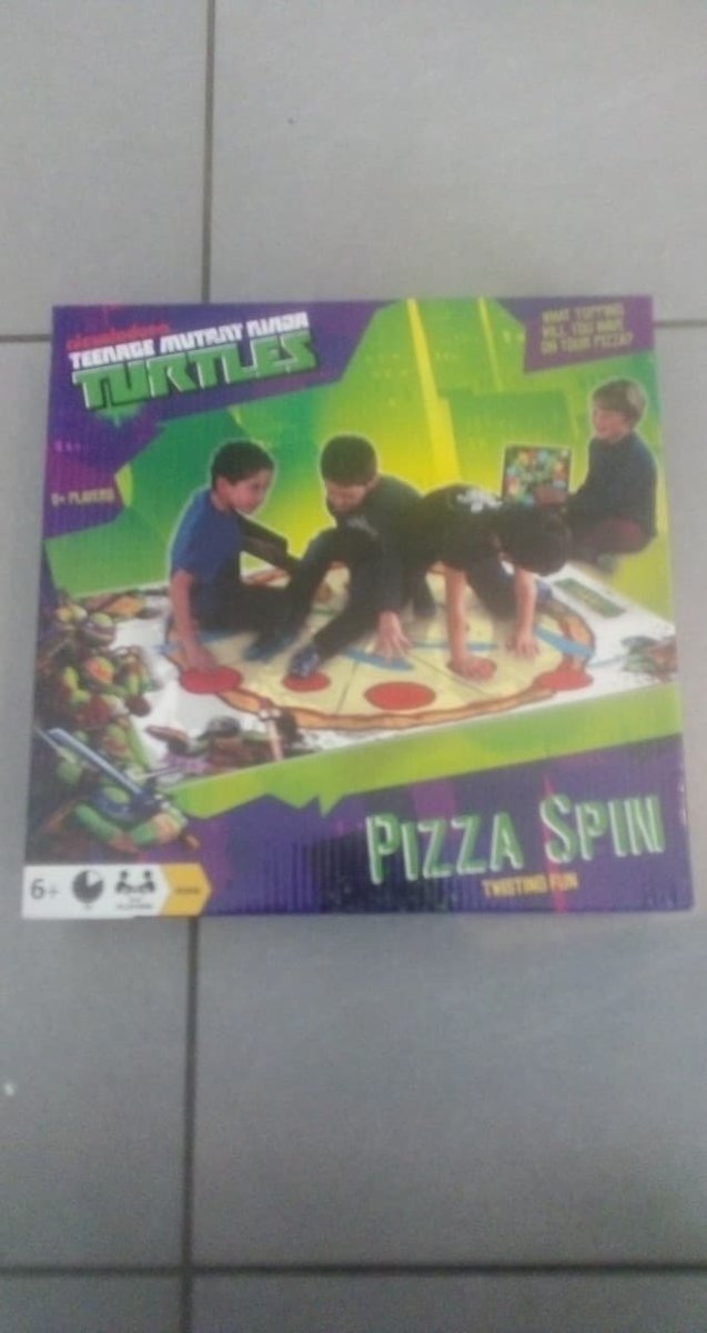 turtles twist  fun pizza spin twister speelmat