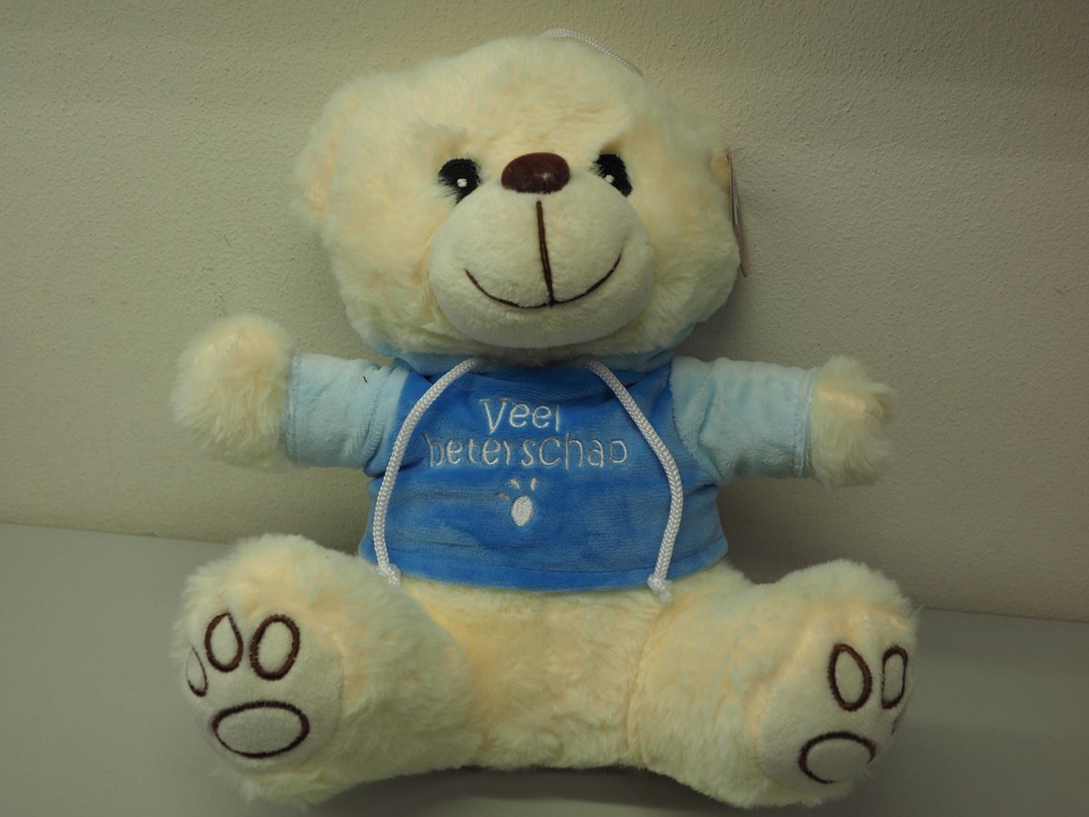 Beer knuffel veel beterschap 25 cm