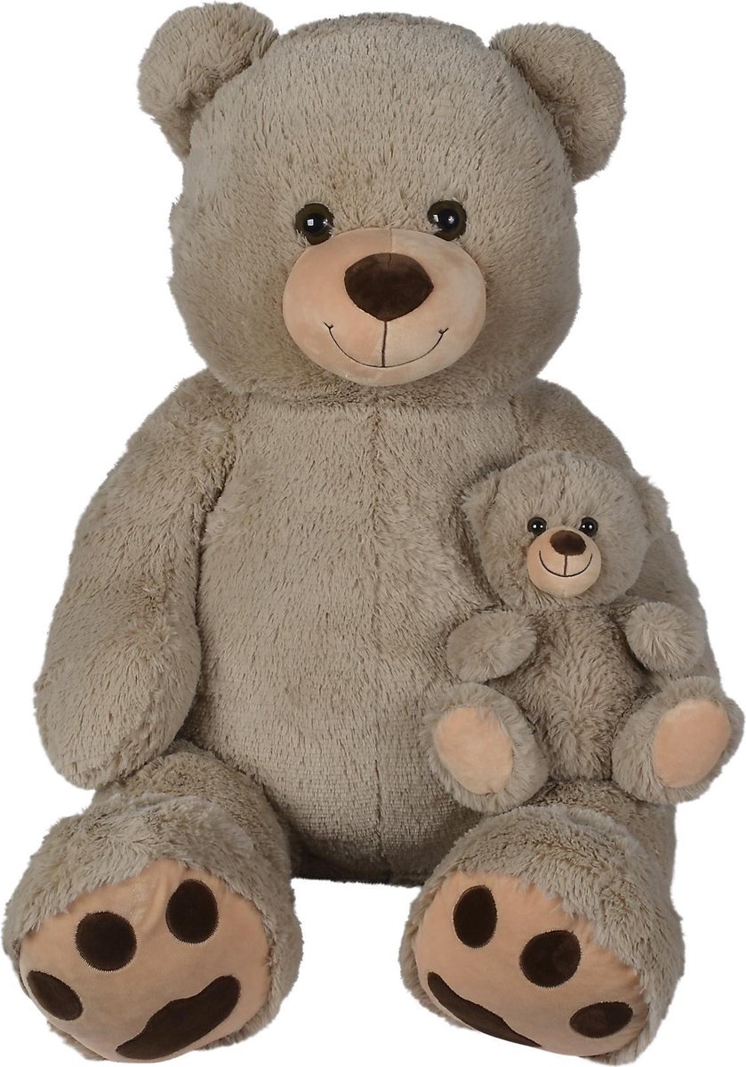Nicotoy Beer met baby 100cm