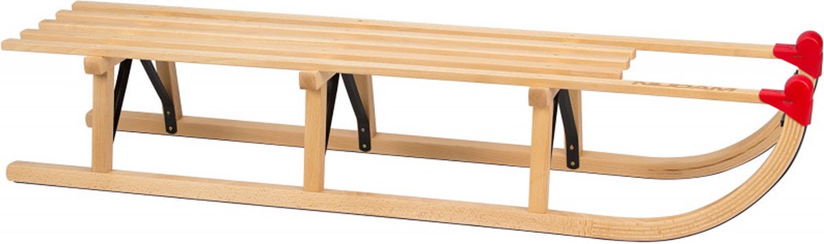   Davos Houten   - Slede - 120 cm - XXL - Rood