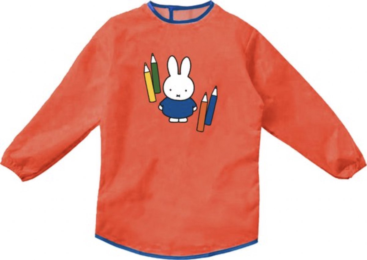 Nijntje Kliederschort - Nijntje - Schort - Kinderschort - Verfschort - Knutselschort - Kinderverfschort - Creatief - Kinderen - Schort voor Peuters - Verven - Knutselen - Beschermschort - Slab - Schort - Schort met lange mouwen