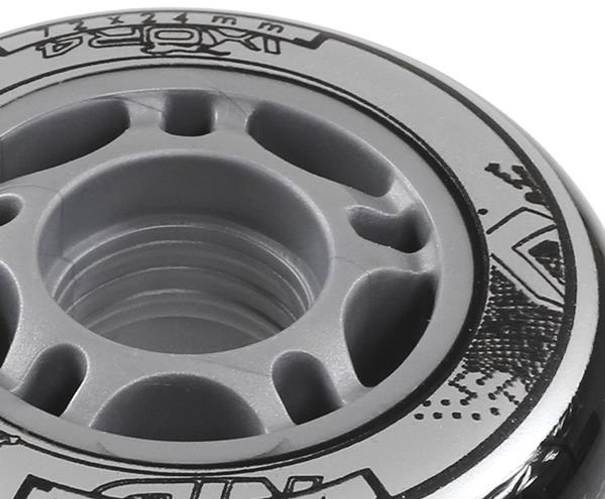 Nils Extreme Black Inline Skate Wielen (Set van 4)