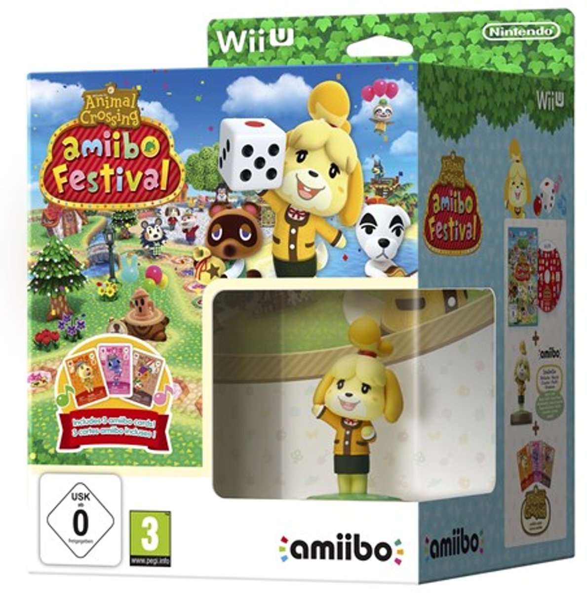Animal Crossing: Amiibo Festival + 1 Amiibo & 3 Amiibo Cards /Wii-U
