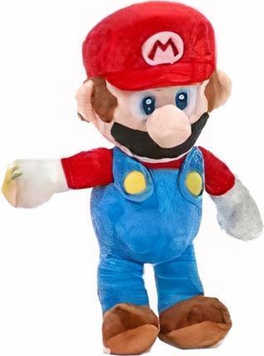 Nintendo Knuffel Super Mario: Mario 26 Cm Pluche Rood/blauw