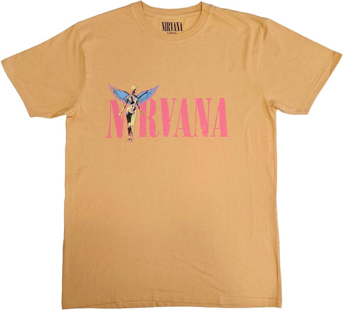 Nirvana - In Utero Angel Heren T-shirt - XL - Oranje