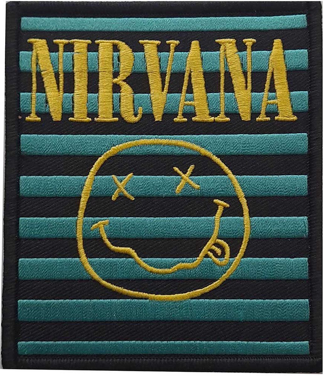 Nirvana Patch Logo & Smiley Stripes Multicolours