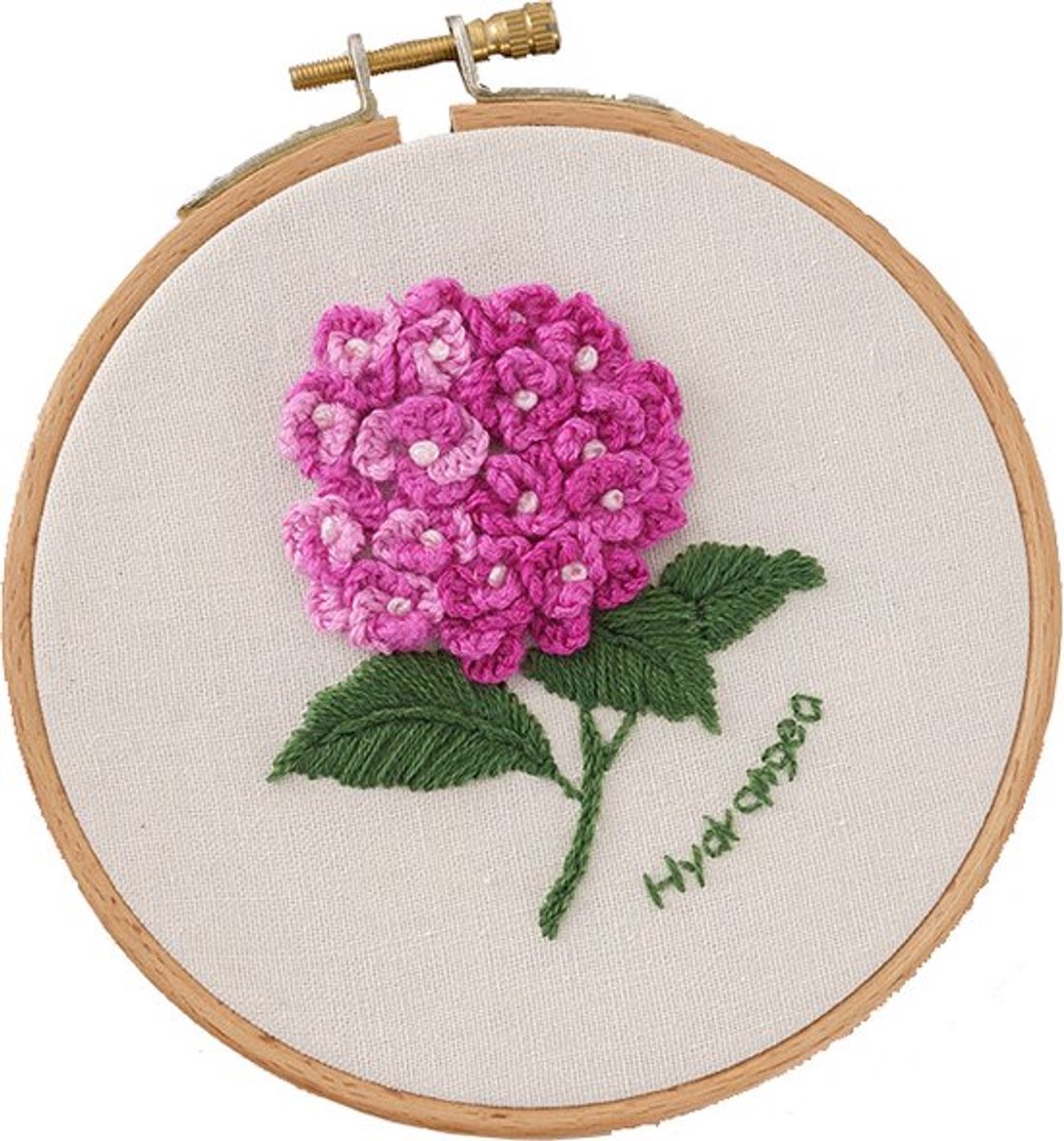 Nixnix® - Cirkelvormige Borduurset - Hortensias - Borduren - Handwerk