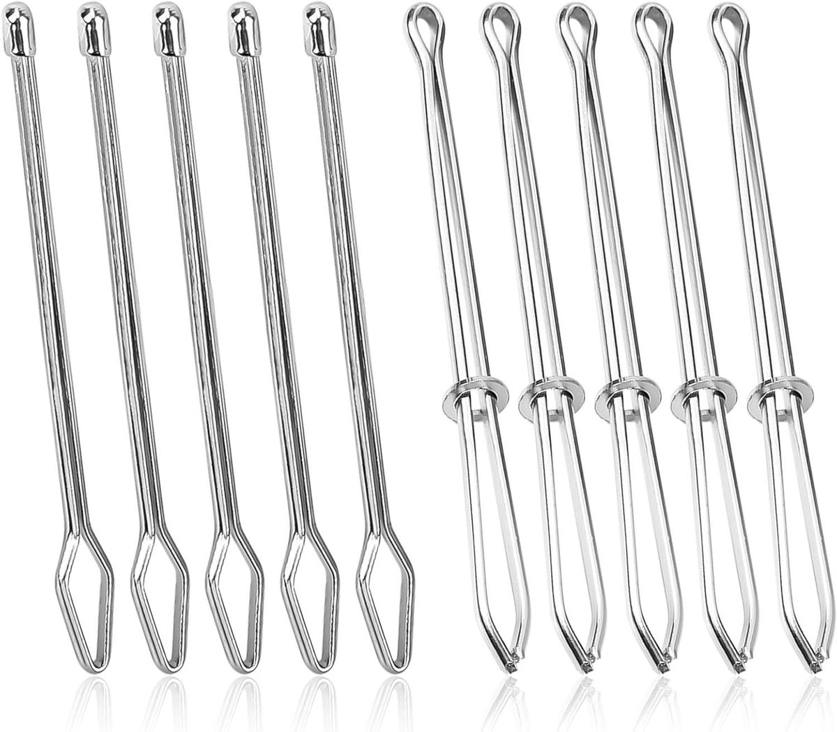 Allecto Plus - Set van 5 Draagbare Platenspeler Adapters - Stevig Metaal - Handige Accessoires voor Platenspelers