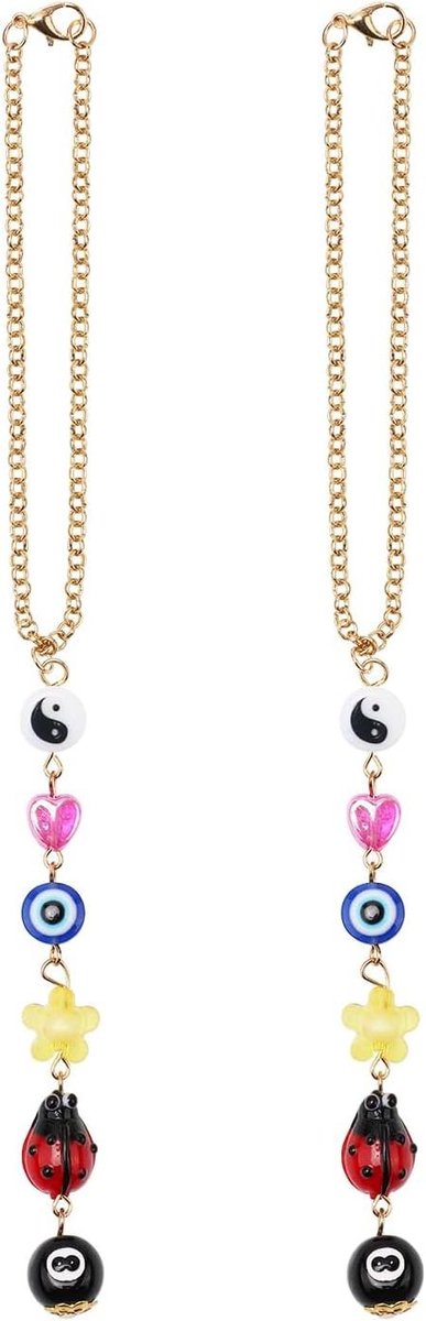 Nordivar - Auto Hanger Boze Oog Yin Yang Ster Hart Lieveheersbeestje Accessoires Variation Hangerournament