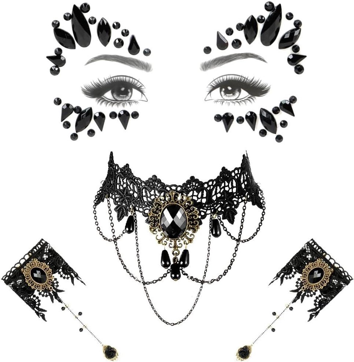 Nordivar - Halloween Gothic Sieraden Collectie voor Dames met Duistere Stijl