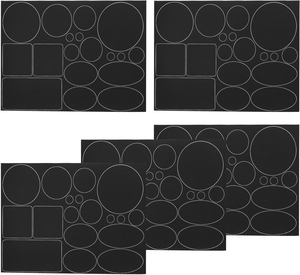 Nordivar - Neerlaagjas Reparatiepatch Set voor Jassen, Tenten, Slaapzakken - Zelfklevend & Wasbaar - Nylon Materialen - Verschillende Maten & Vormen