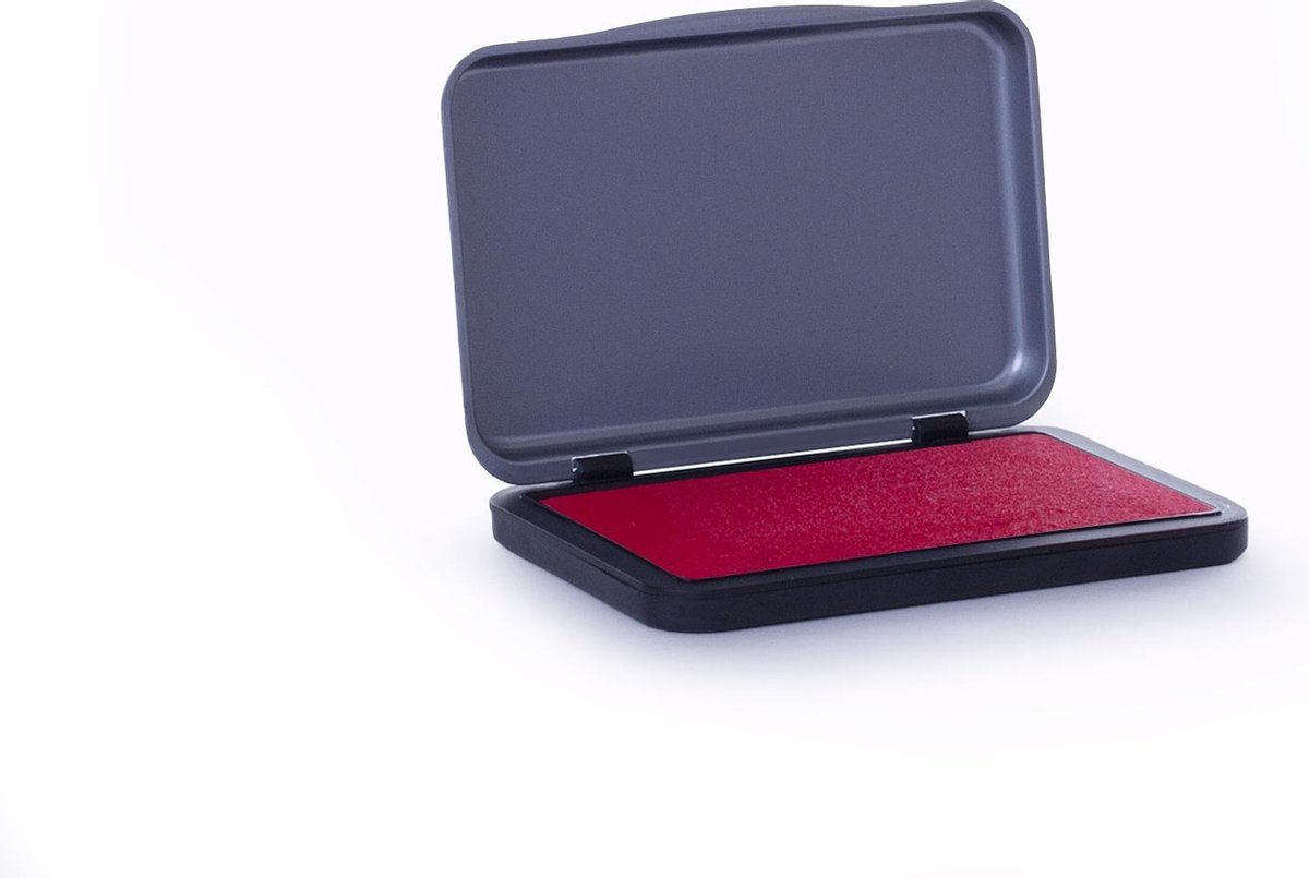   stempelkussen, rood, 6,5x10,5 cm