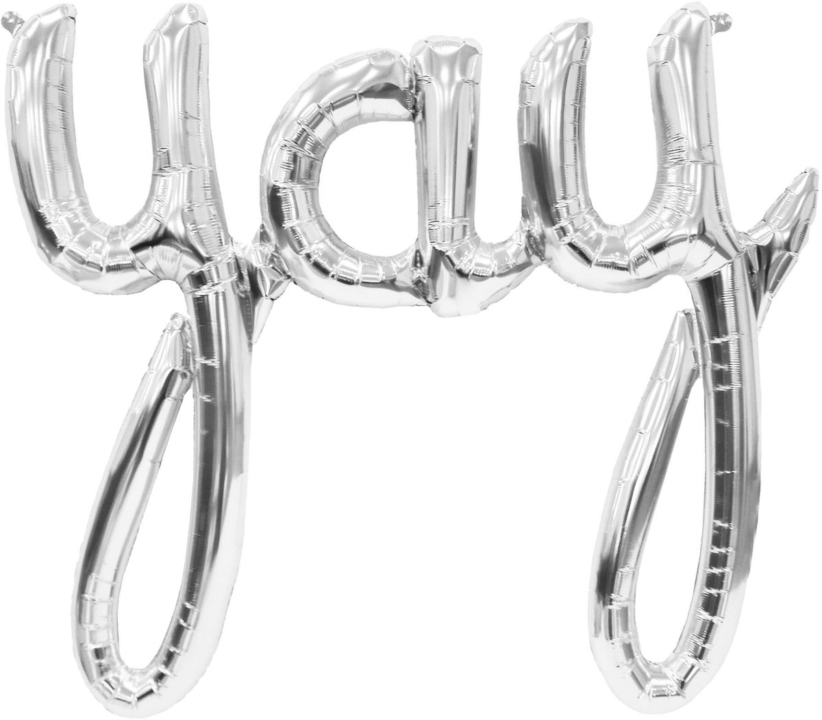 -YAY- silver script folie per stuk