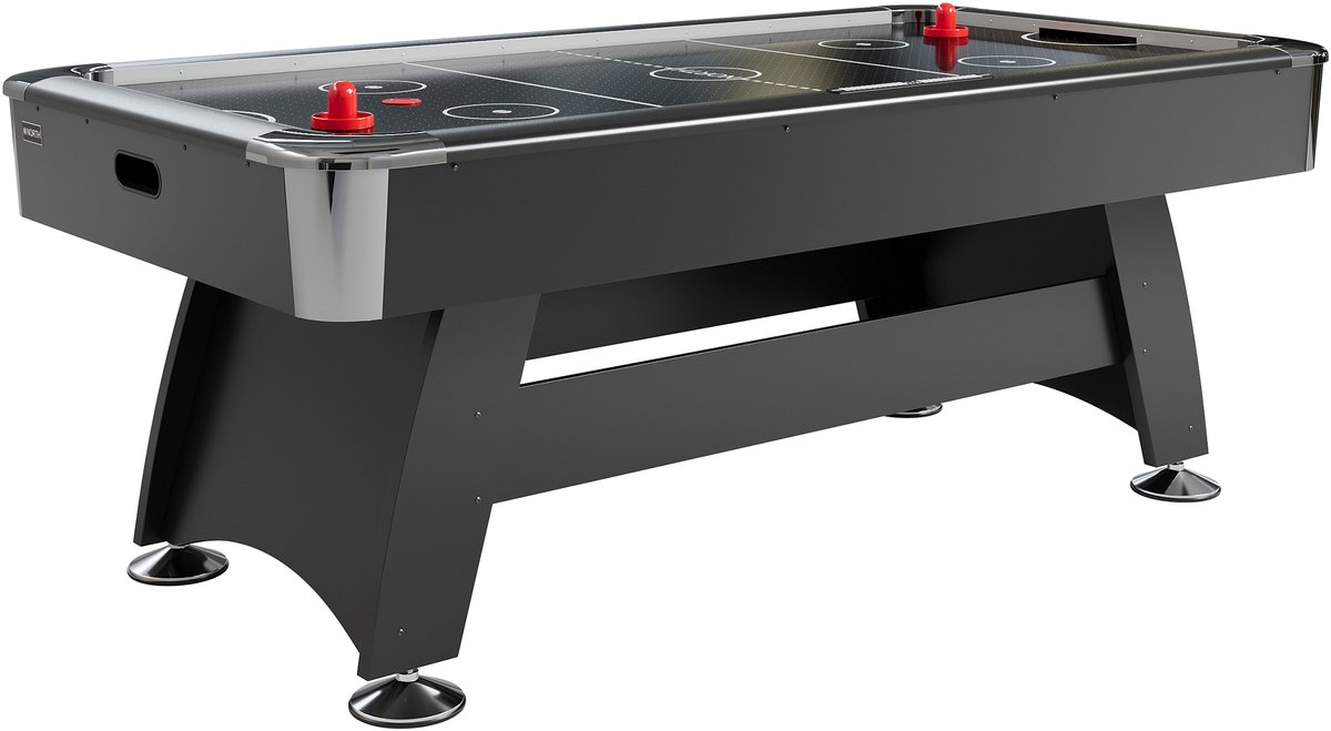 NORTH Storm Airhockeytafel Zwart/Zwart RVS 7FT