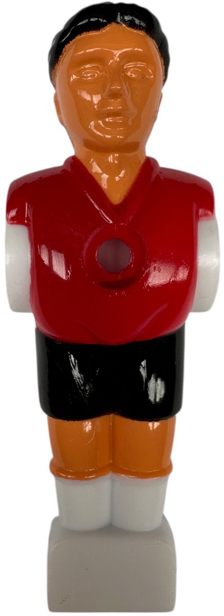 NORTH Voetbaltafelpop Rood / Witte Sleeve Plastiek 16mm