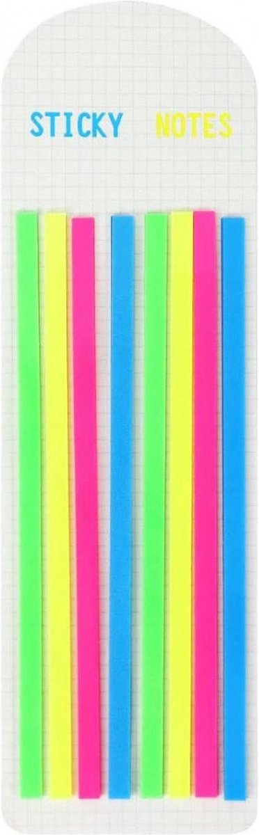 160x Markeringsstrips in verschillende kleuren - 160 st