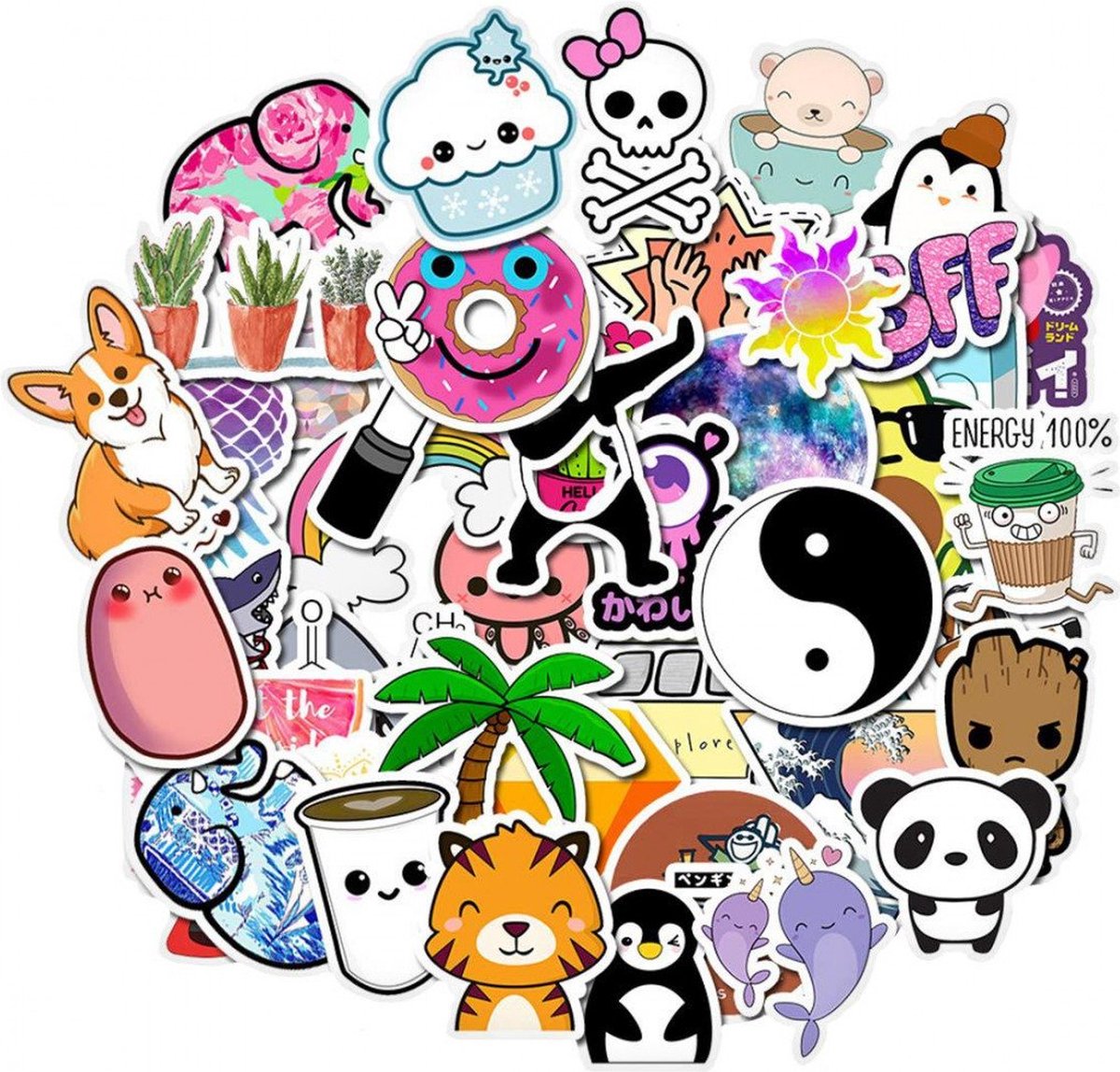 50x Stickers en Decals - VSCO Cute