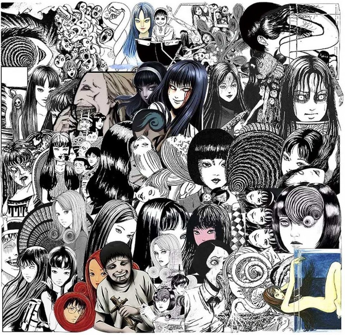 50x Stickers en Decals - VSCO Manga