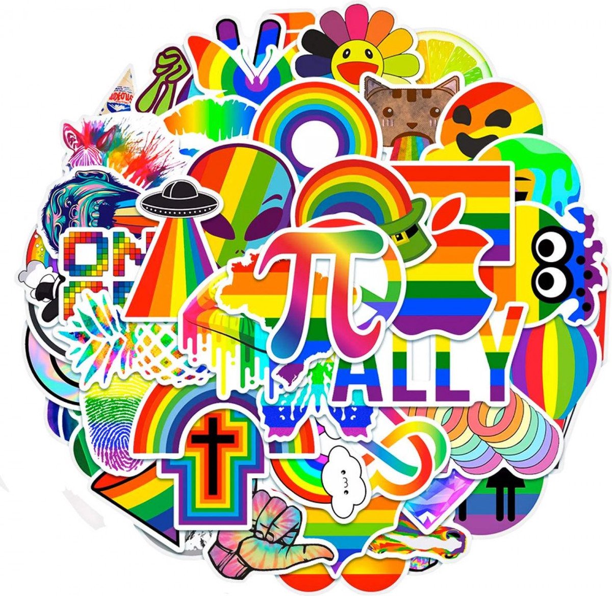 50x Stickers en Decals - VSCO Pride