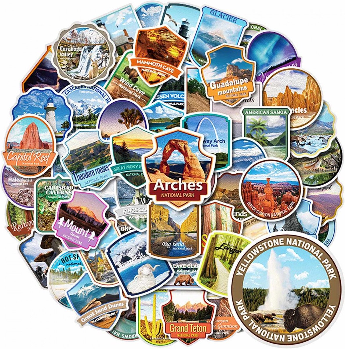 Pakje Stickers - Nationale Parken