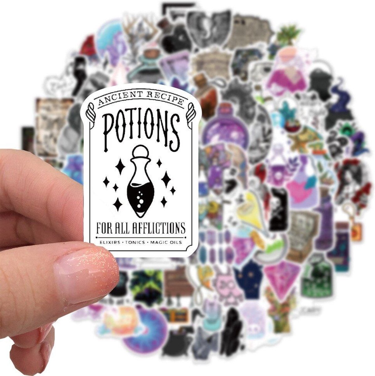 Stickers - Trollendrankjes en magie - 100 st