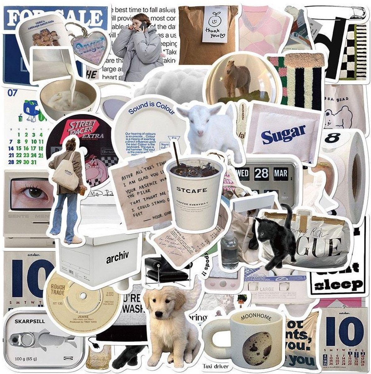 Stickers - verschillende motieven - 50 st