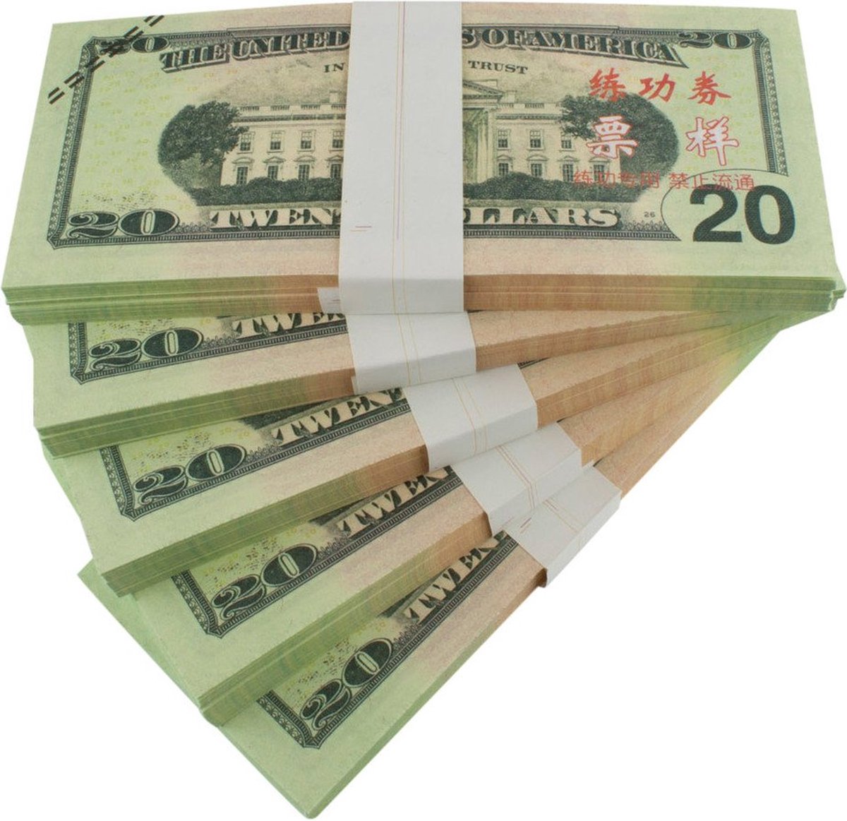 Vals geld - 20 Amerikaanse dollars (100 bankbiljetten)
