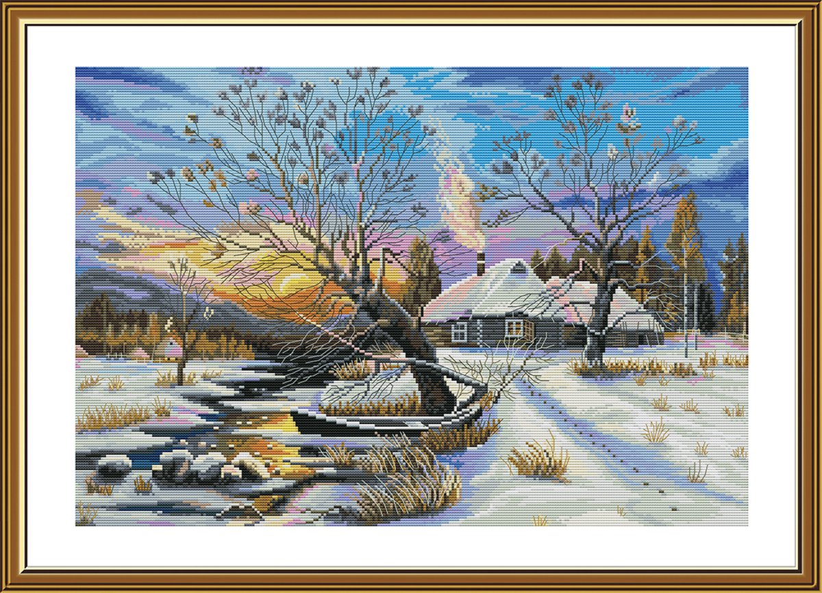 Borduurpakket Nova Sloboda - Spring drops - Lente Druppels