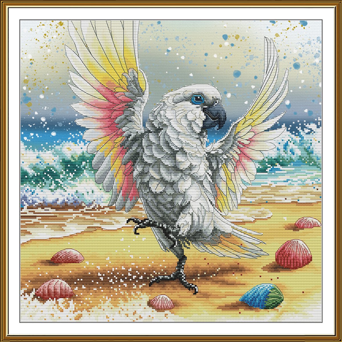 Borduurpakket Nova Sloboda - Summer Breeze - Zomerbriesje - bedrukte achtergrond - 2346